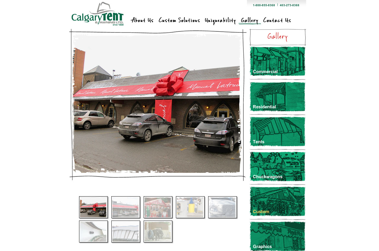 Calgary Tent Website